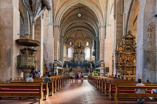 Trier, Deutschland - 10. August 2025: inside St. Peter's Cathedral in Trier. It is the oldest church in Germany and an UNESCO World Heritage Site.