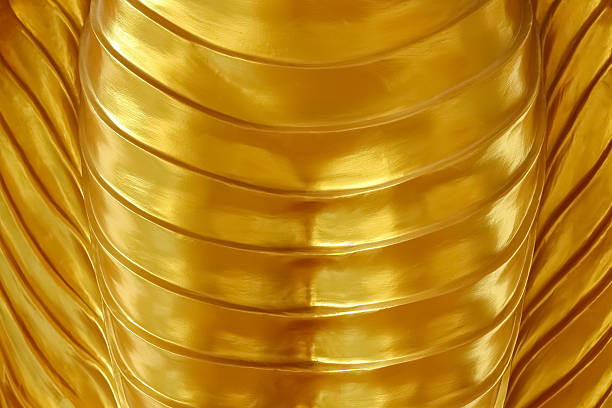 curved gold texture for background and design.