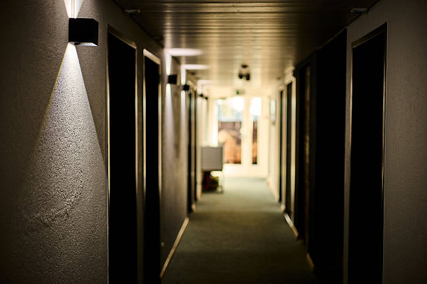 istock Hotel Corridor Interior with Modern Design and Lighting 2257105413