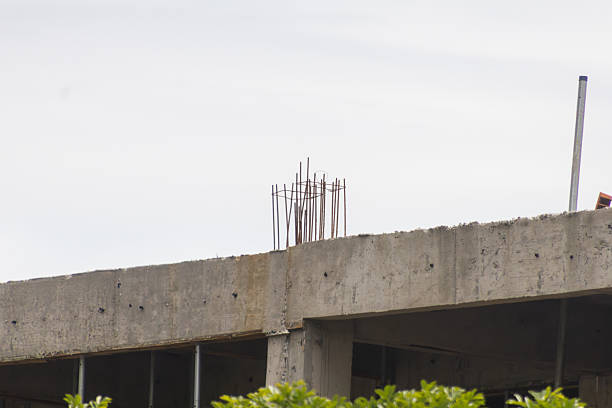 Construction of a building in downtown Sao Paulo, Brazil.