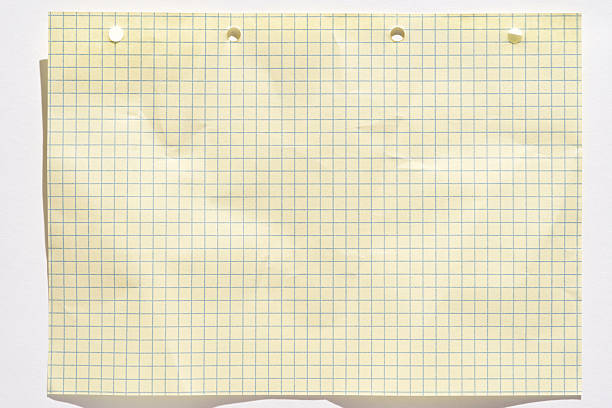 Blank checked paper.