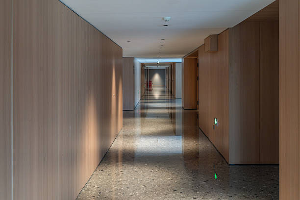 Partial decoration of the hotel corridor