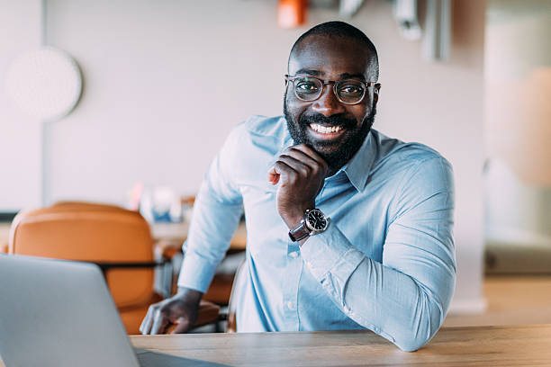 istock Successful businessman in modern office working on laptop. 2257176681