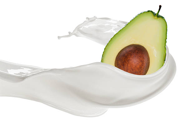 Milk Splash With Fresh Avocado