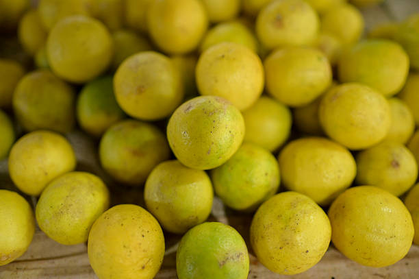 Local Lemons Fruit on sale at traditional markets