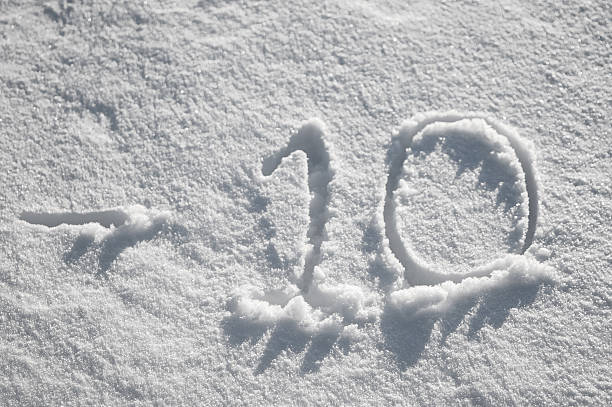 Winter ,Winter letters alphabet or font made of pine branches and snowflakes