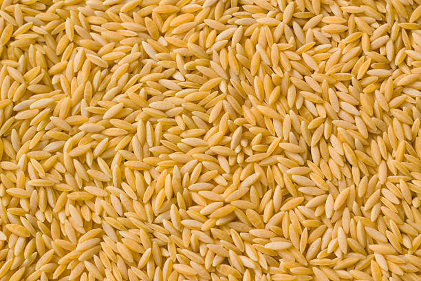 Turkish uncooked,raw barley pasta background