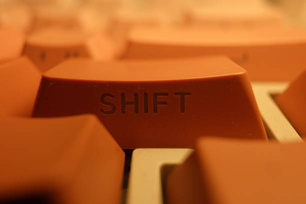 White Keyboard Macrophotography