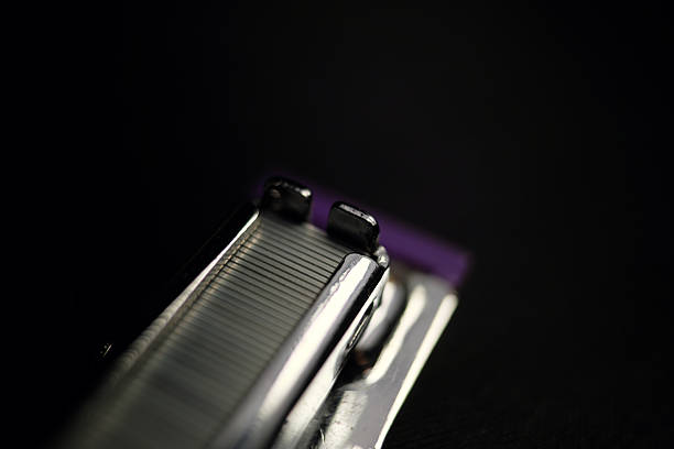 Stapler, white background.