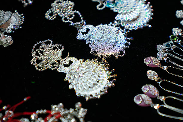 Miao silverware,Traditional Miao silver crafts,China,Asia.