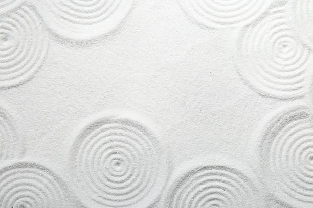 Sand round labyrinth maze game, find your path to question mark. Concept of time, old mystery. Unknown, forgotten challenge of the past. Lost knowledge, problematic communication.