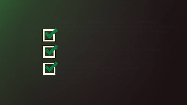 istock A minimalist checklist with green check marks on a dark background, symbolizing achievement, productivity, and task completion. 2257296555