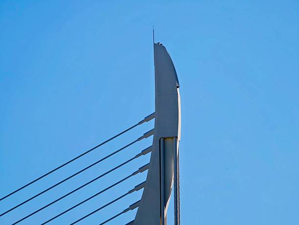 The supports for the Golden Jubilee Bridge, near the London Eye, London, England, UK.