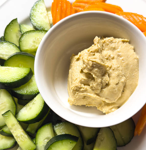 Fresh Vegetables and Hummus