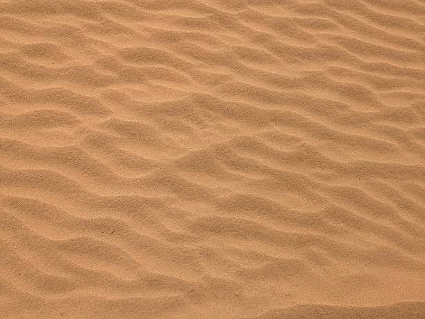 Orange color sand texture pattern background. Wadi Rum desert, Jordan,Arabia scenic beautiful panorama,Close-up of redorange sand on desert