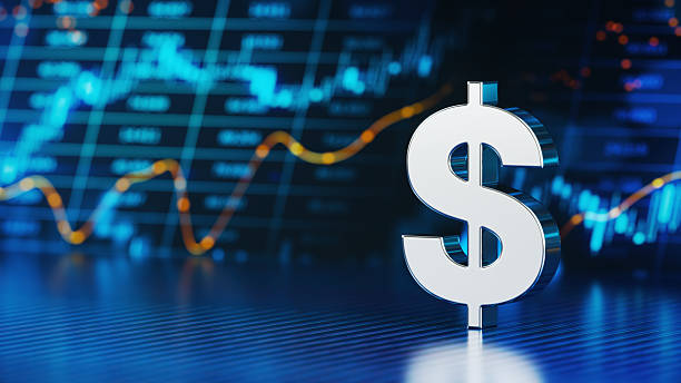 istock Metallic Dollar Sign Over Financial Chart Background 2257331666