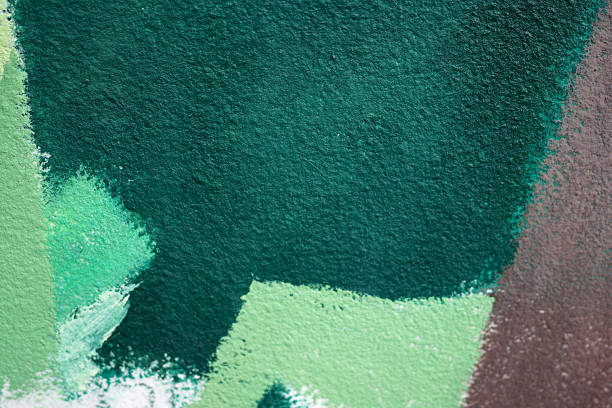 Multicolored painted wall