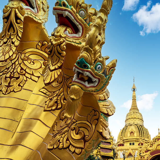 Meng Huan Grand Golden Pagoda Park, Dehong, Yunnan, China