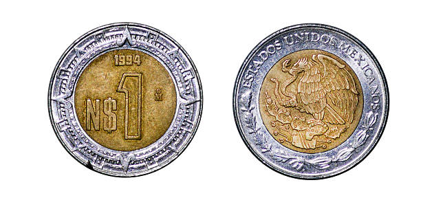 Coin 1 new peso. 1994. Mexico