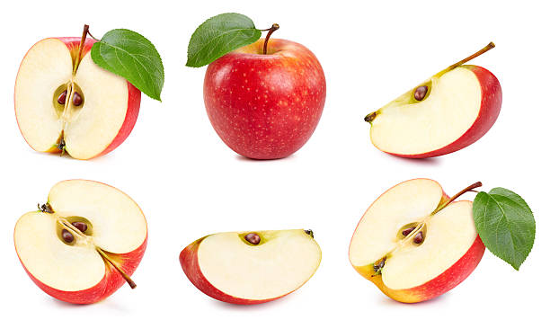 istock Fresh organic red apple isolated 2257381325