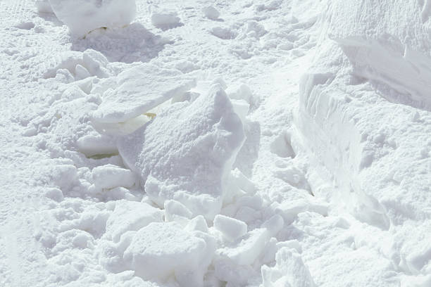 Image of a snow drift in format, snow drift, snow pile, hill, snow heap on a ski slope