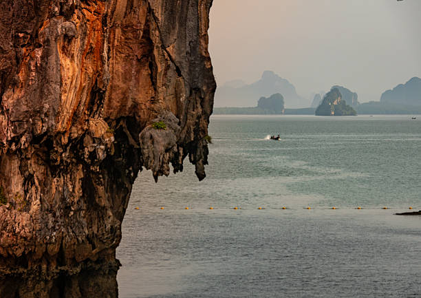 Ko Poda island in Thailand, Krabi Province, Ao Nang. Part of Mu Ko Poda or Poda Group Islands and Hat Nopharat Thara-Mu Ko Phi Phi National Park. Group consists of Ko Poda, Ko Kai, Ko Mo and Ko Thap.