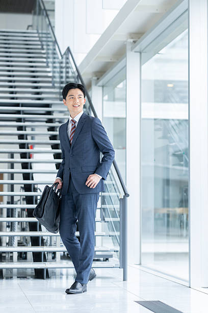 Young businessman working in the office