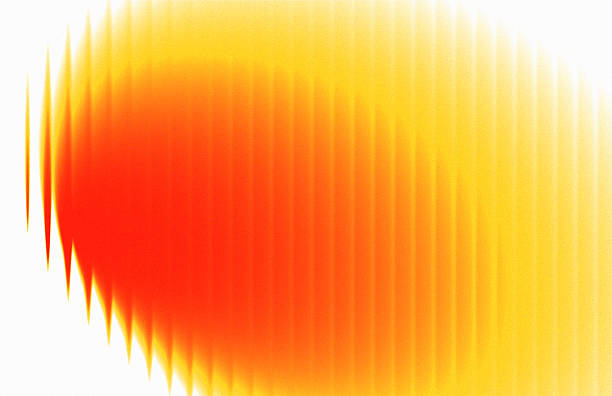 A vibrant and high-energy background featuring a red and yellow vertical ripple wave on a clean white backdrop. This artistic design uses lo-fi noise textures and glowing fiery gradients to create a bold, radiant aesthetic perfect for tech branding, modern web headers, and digital creative projects.