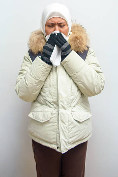 Got the flu because of the cold weather