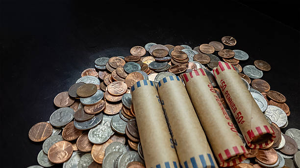 High-quality coin rolls and wrapped coins ideal for coin roll hunting, collecting, storage, and organizing circulated or unopened bank-rolled change