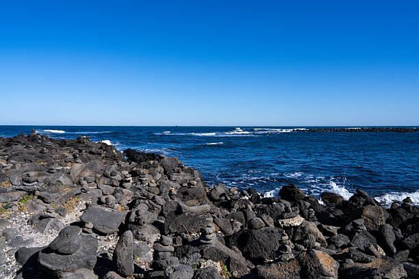 idyllic seascape at Udo in Jeju Island, South Korea
