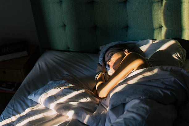 istock Woman with insomnia falling asleep in the morning 2257526541