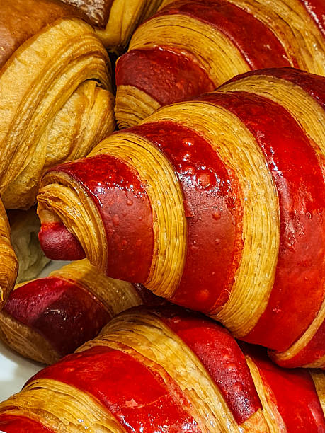 Colorful croissants