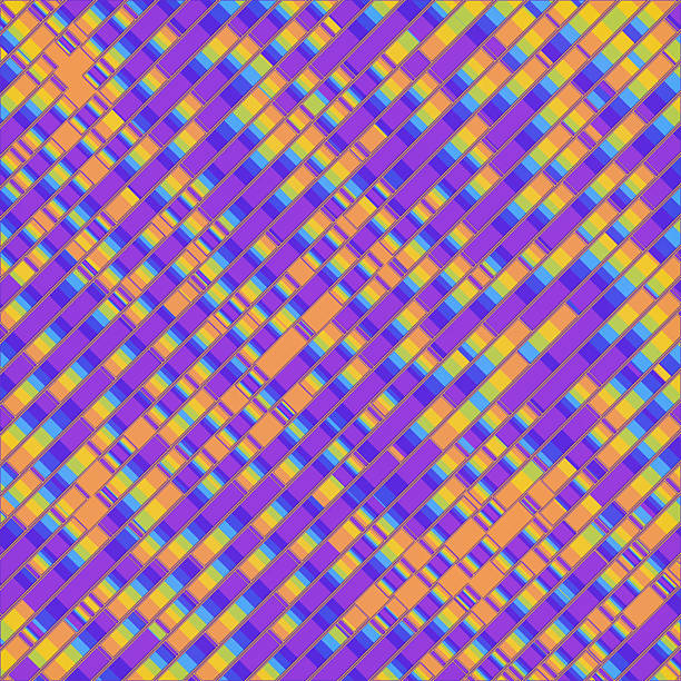 Abstract pattern of colored stripes. Modern background for decorative design. Bright digital illustration. 3d rendering