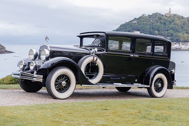 San Sebastian, Spain-September 21, 2025: 1927 Chrysler Imperial Series 80 Master Sedan