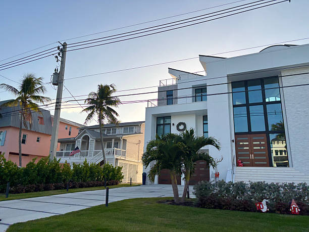 This stunning image showcases a futuristic, contemporary villa with sleek, squared architectural lines and a bold, modern design. The villa features a spacious front yard with carefully curated plants and elegant stone floor tiles, enhancing the sophisticated outdoor aesthetic. A modern entrance and garage add to the streamlined, cutting-edge look of the property, with clean lines and an open, airy feel. The overall design emphasizes minimalism and luxury, creating a striking statement of modern living.This image is ideal for use in luxury real estate listings, architectural design portfolios, and home construction or renovation projects. It’s also perfect for marketing modern villas, futuristic home designs, and upscale outdoor living spaces.