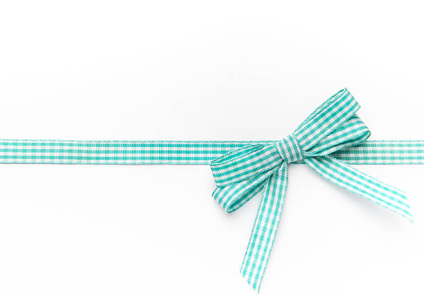 red ribbon on white