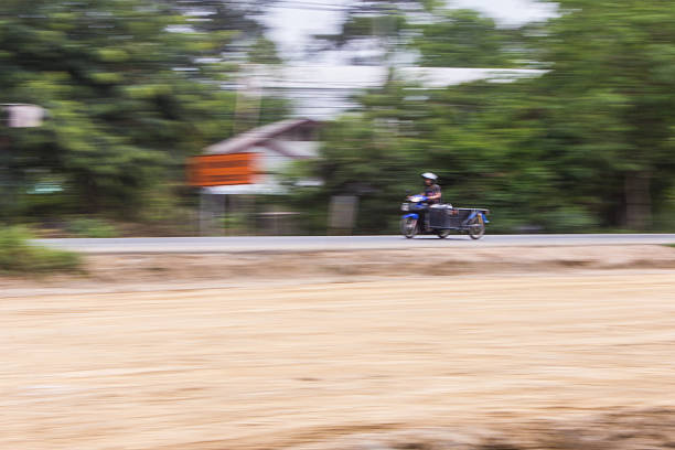 Motorcycling Panning In Thailand