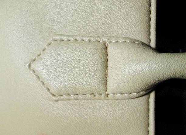 stitching on the bag that produces the background
