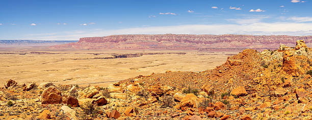 Meteor impact crater in Coconino County Arizona USA near Flagstaff.