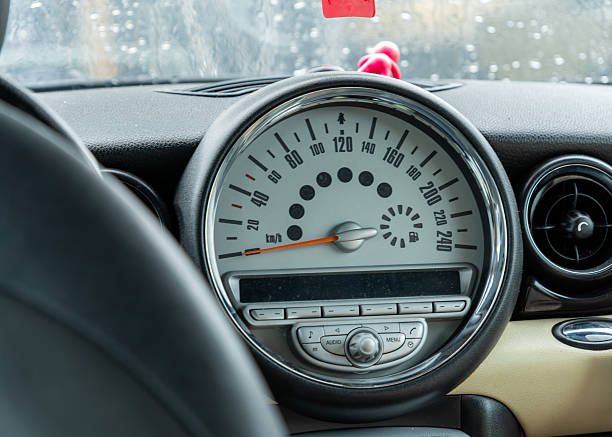 temperature control switch inside a car - warm
