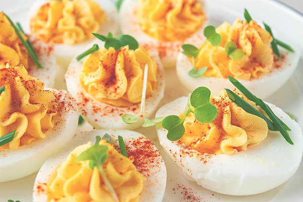 A variety of food items are displayed in an appetizing way.