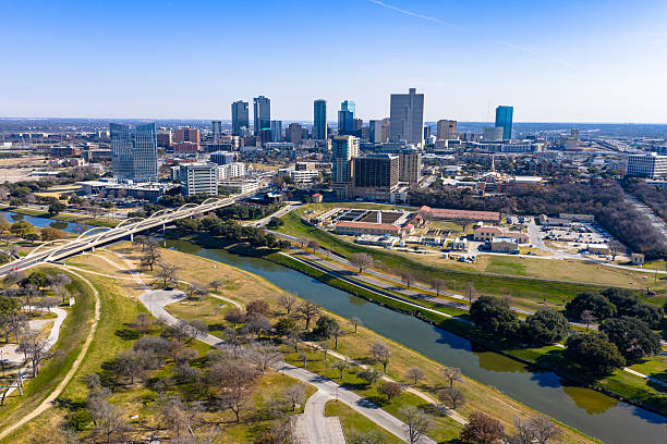 istock Fort Worth Texas Aerial Drone Establishing Shot 2257629241