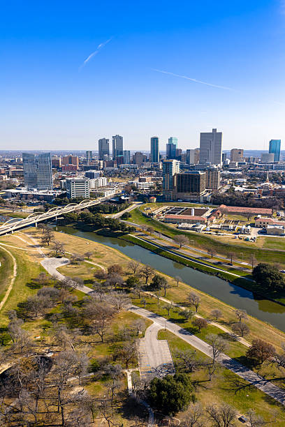 istock Fort Worth Texas Aerial Drone Establishing Shot 2257629290