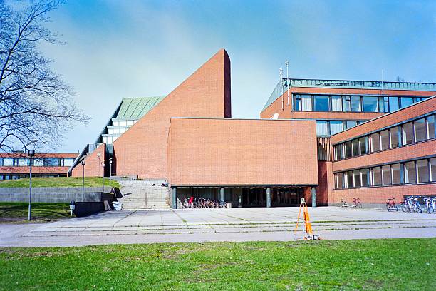 Helsinki University of Technology Polytechnic Institute aka Aalto University School of Science and Technology designed by Alvar Aalto in Espoo, Finland