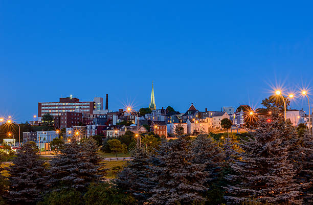 Night view of St. John, New Brunswick in 2012
