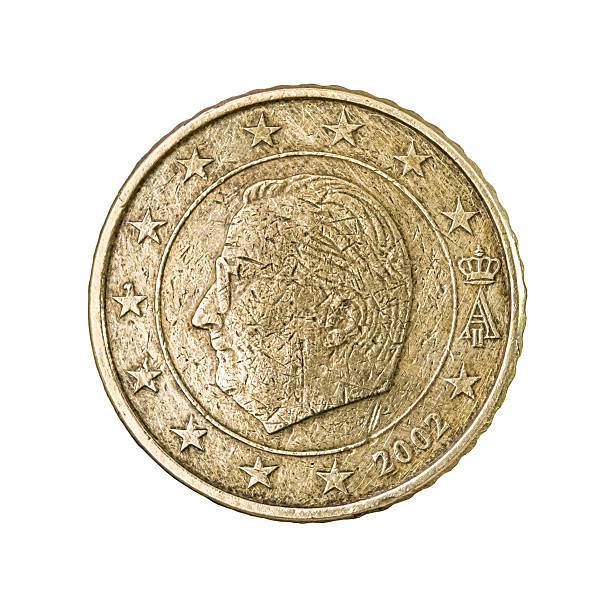 1999年から50ユーロセント硬貨逆 - ベルギー王 アルベール2世の