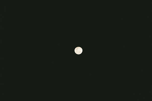 Bright full moon suspended in a deep dark night sky. Minimal and atmospheric scene conveying stillness, mystery, and calm. Ideal for lunar, spiritual, astronomy, and copy space concepts.