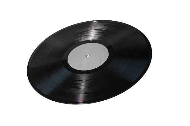 istock Blank vinyl record with white label isolated on white background 2257668953