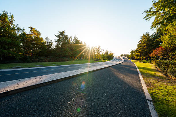 road in city park